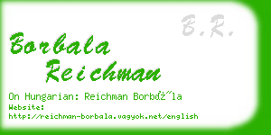 borbala reichman business card
